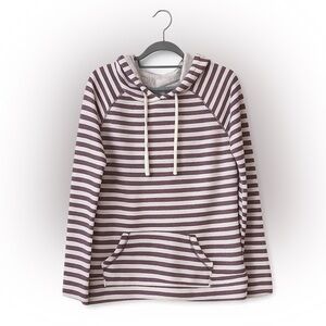 BLUE CRUSH | Terrycloth Striped Hoodie with Drawstrings